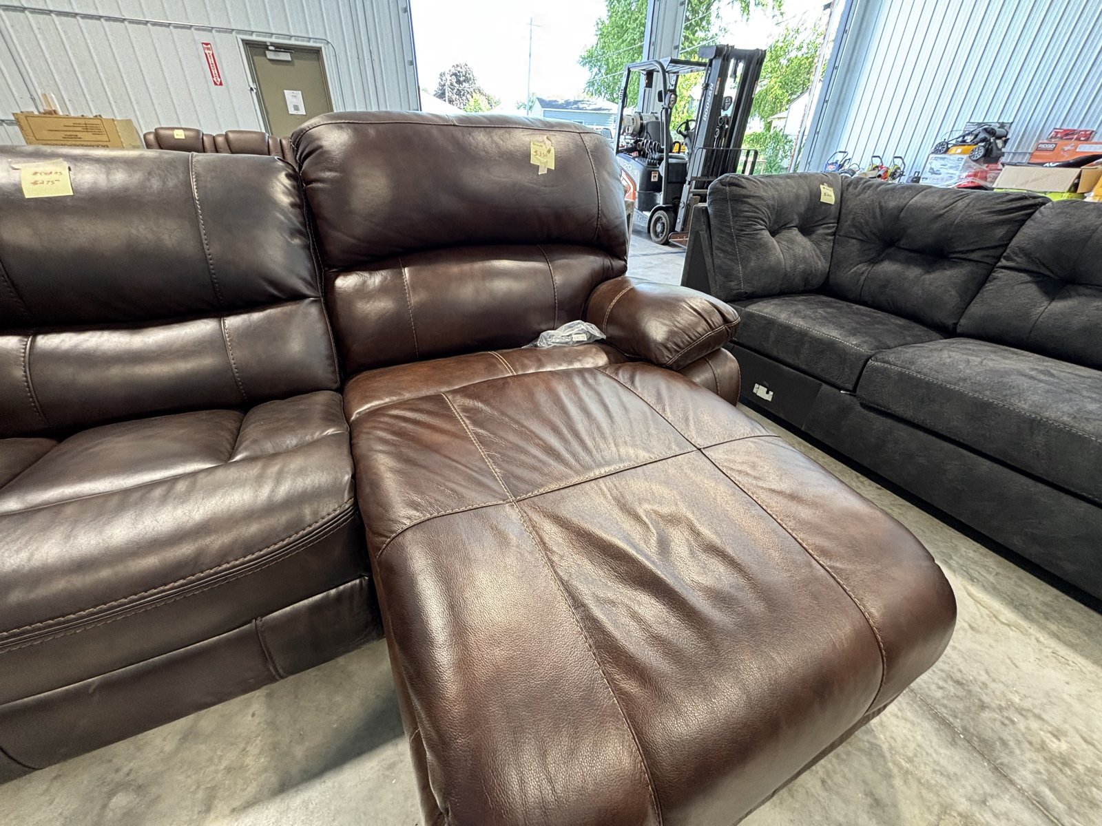 Ashley Leather Loveseat